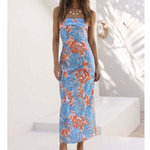 Hello Molly Highway To Heaven Maxi Dress Blue